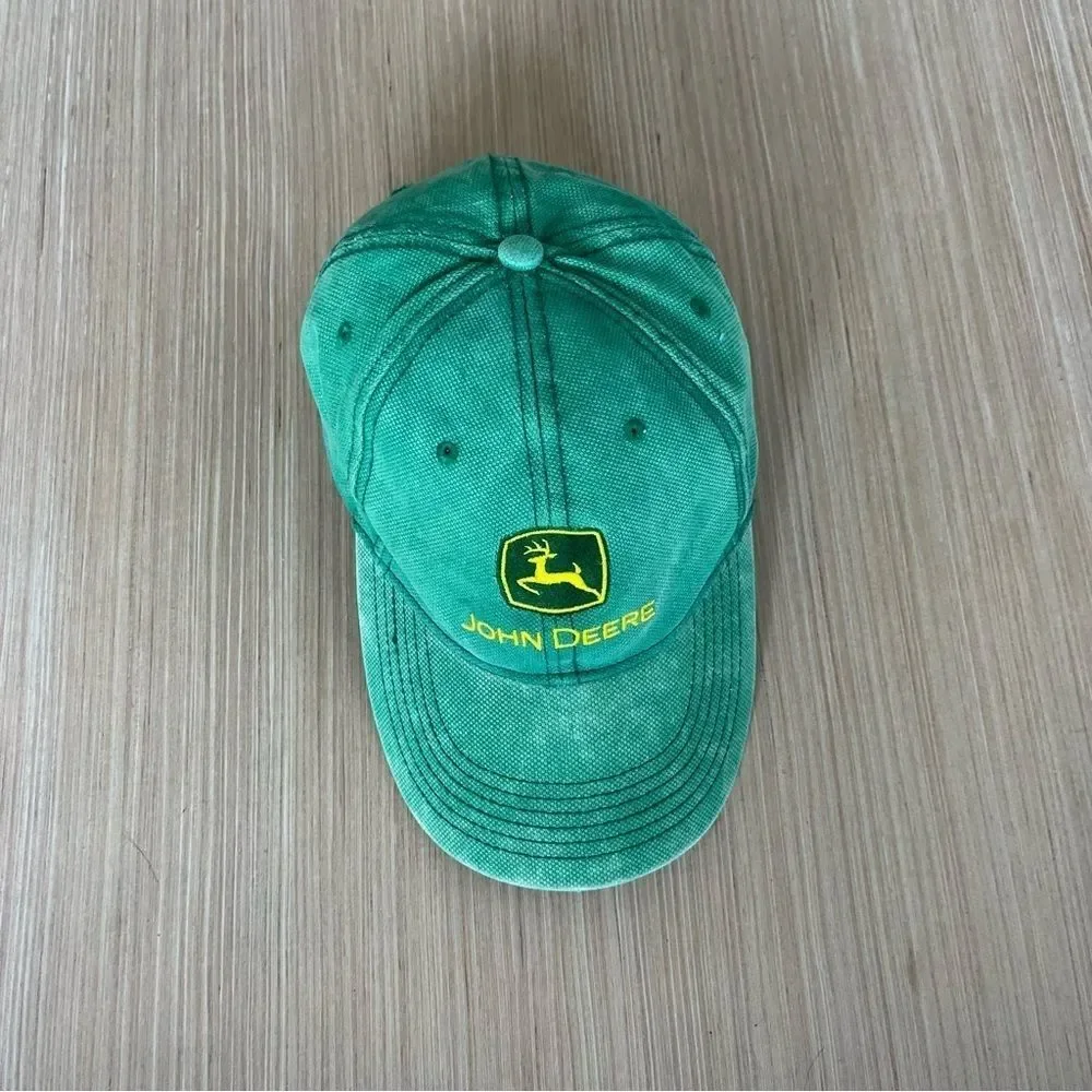 John Deere Green Logo Baseball Hat - Picture 4 of 9